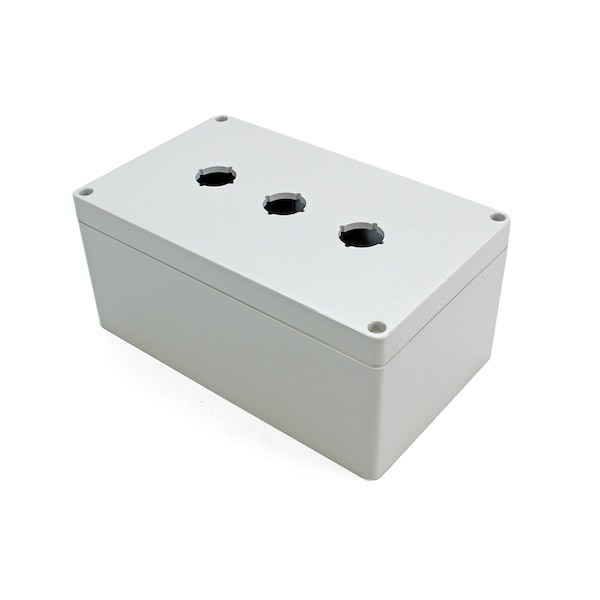 3 hole, 22.5mm, Pushbutton Enclosureosure, Polycarbonate